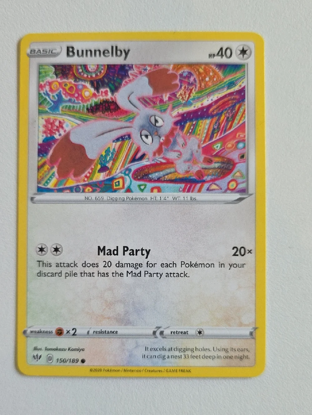 Pokemon Bunnelby And Diggersby Cards